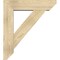 Ekena Millwork Traditional Slat Rough Sawn Bracket w/ Offset Brace, Douglas Fir, 8"W x 32"D x 36"H BKT0806X32X36TRA06RDF - alternate 4